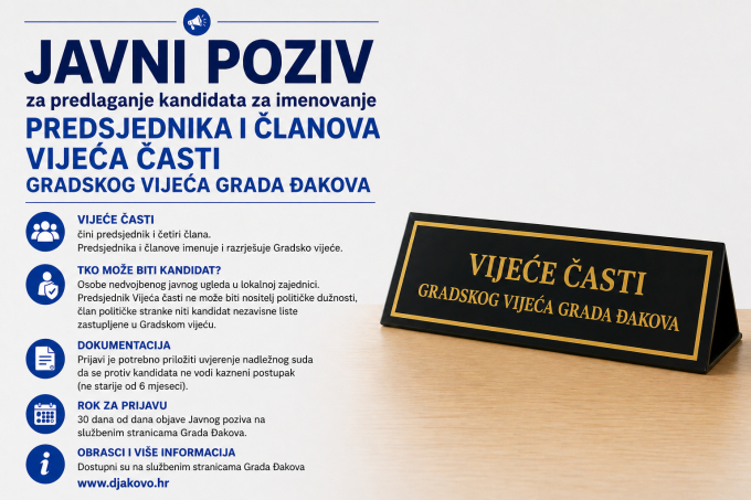 Javni poziv za Vijeće časti: Odbor za etiku traži moralne gladiatore!