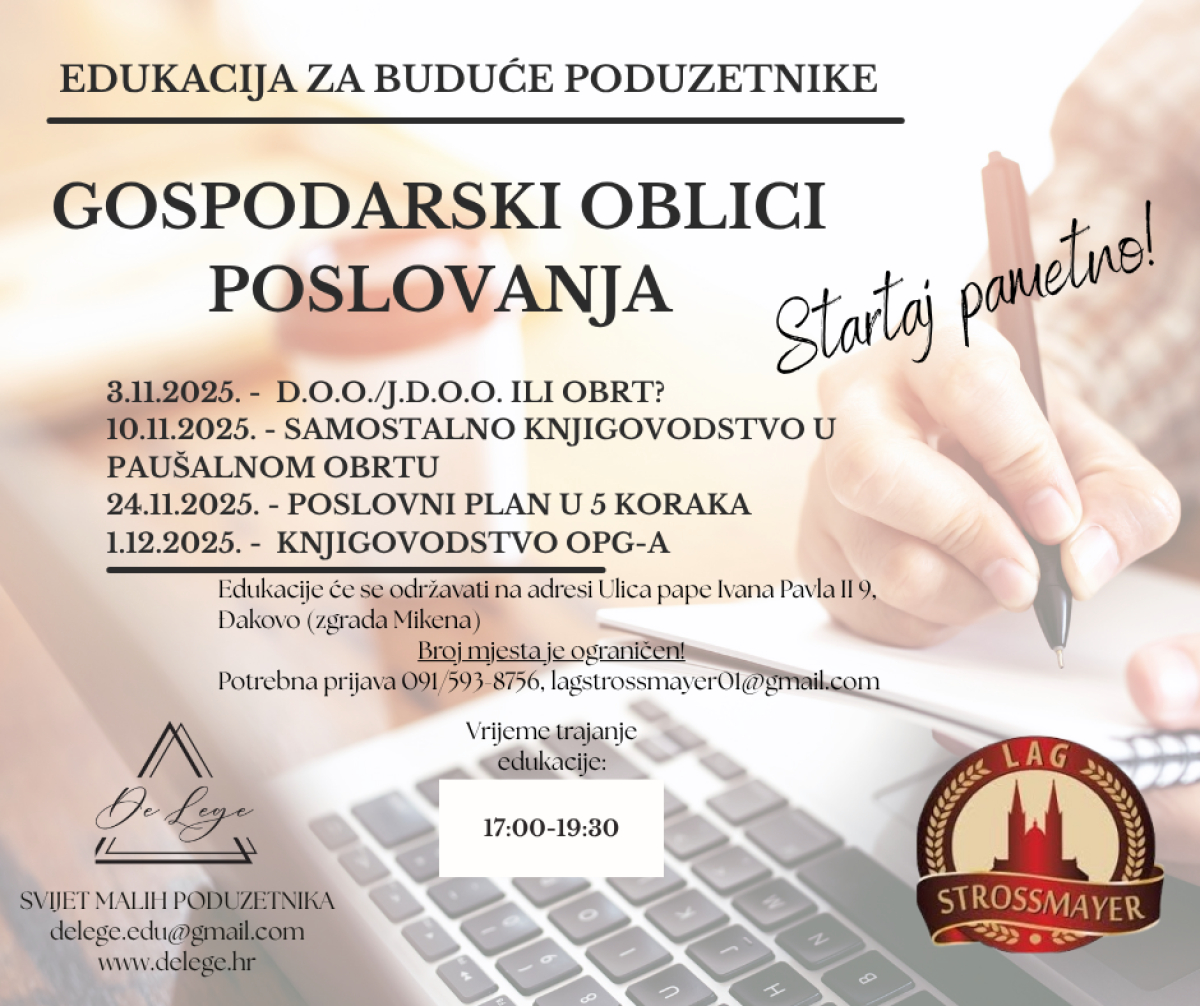 BESPLATNE EDUKACIJE ZA BUDUĆE PODUZETNIKE