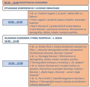 KONFERENCIJA &bdquo;DOPRINOS JLP(R)S DEMOGRAFSKOJ REVITALIZACIJI SLAVONIJE, BARANJE I  SRIJEMA&ldquo;