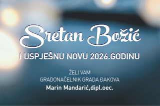 BOŽIĆNA ČESTITKA GRADONAČELNIKA MARINA MANDARIĆA