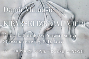 IZLOŽBA „KIPARSKI IZRIČAJI VJERE“ DAMIRA MATAUŠIĆA U KRIPTI KATEDRALE